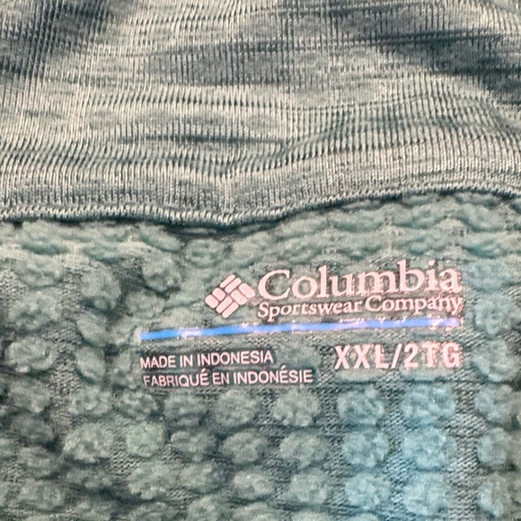 Columbia Turquoise Quarter-Zip Pullover - Picture 2 of 8